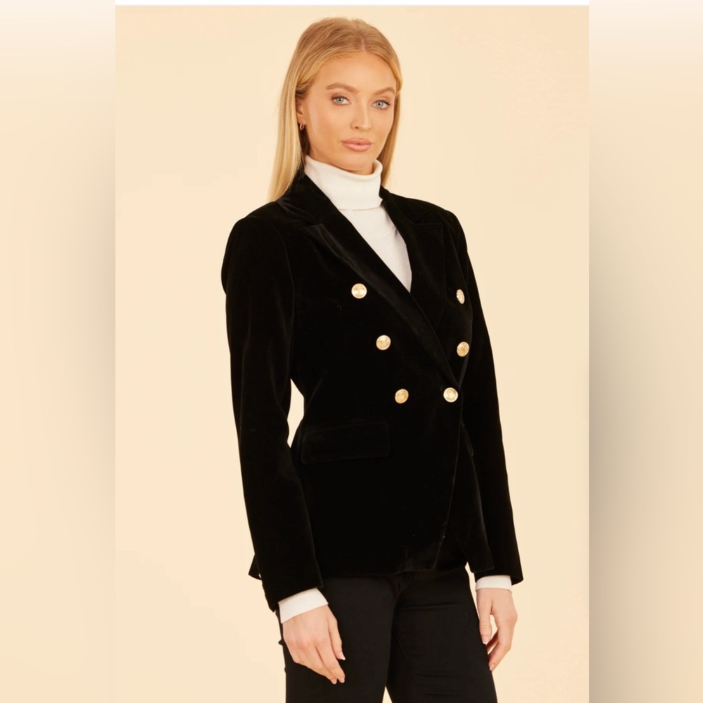 Central Park West Velvet Blazer